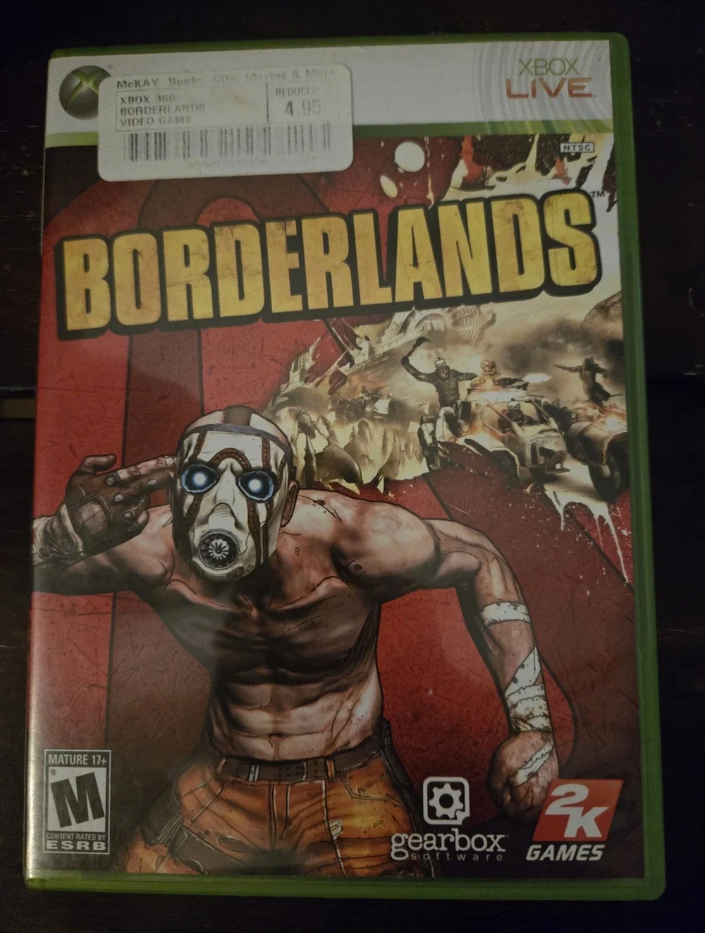 Borderlands Xbox 360 2009 Complete CIB Game Disc Case Manual